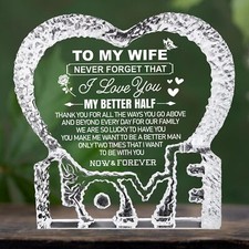 Christmas Valentines Gifts for Wife Gifts for Women Mothers Day Crystal Gifts...