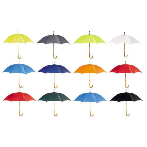 3 Paraguas de Boda MANGO DE MADERA TORCIDA 90cm Largo x 106cm MANUAL Novia BROLLY - Imagen 71 de 76