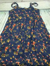 Summer Dresses for Women Casual Loose Bohemian Floral Dress with Pockets Medium