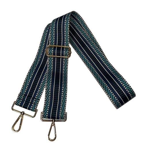 NWOT Boho Thick Adjustable Teal Gold Bag Strap - 第 1/4 張圖片