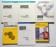Lot of Vintage Norton Symantec Manuals  Internet Security 2007 Antivirus