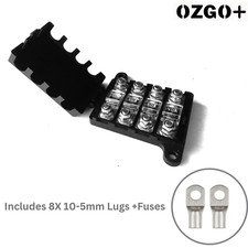 4 Way Midi Fuse Holder Block 200A Max 4 Fuses...