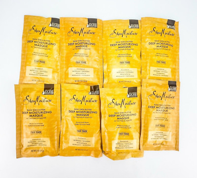 Shea Moisture Raw Shea Butter Deep Moisturizing Masque Lot of 8 Sea Kelp Argan