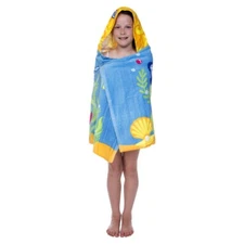 Suntime Mermaid Kids Girls Bath Beach Towel Cotton Pool Hooded Towel NEW