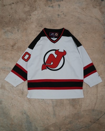 Vintage 90s New Jersey Devils Pro Player NHL Hockey Jersey Mens Large White