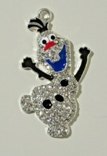 Frozen OLAF 2" X 1.5" Crystal Pendant NECKLACE w/ 20" Chain