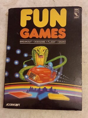 BBC SOFT. ACORNSOFT. SPASSIGE SPIELE. BREAKOUT DODGEMS FLASH SNAKE OVP
