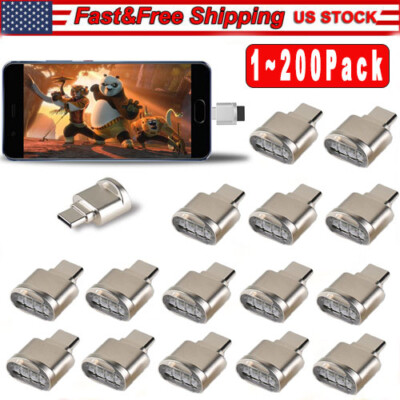 TypeC To Micro SD TF Card Reader OTG USB Adapter Converter For Samsung Phone Lot
