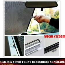 50cm Car Window Screen Sun Shade Visor Retractable Cover Block Roller Blind Suv