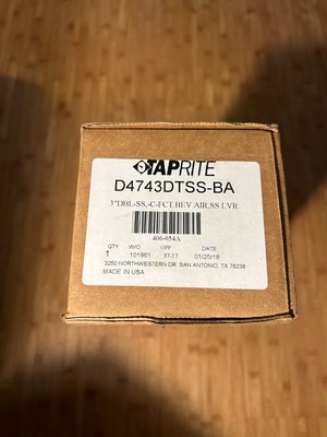 TapRite D4743DTSS -BA Draft Beer Tower 2 Faucet Brewing Brewery