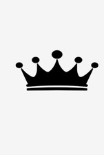 Crown Vinyl Sticker Decal King Queen - Choose Size  Color