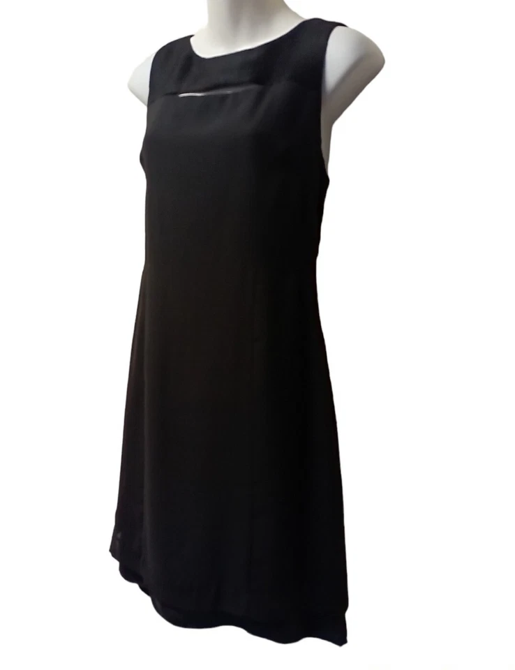 Vestido para mujer Rag & Bone negro recorte malla escote sin mangas talla: 4 Foto 2 de 4