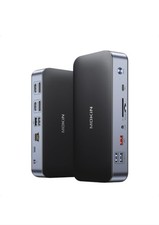 DisplayLink Laptop Docking Station Dual Monitor, USB C Dock with 120w Power