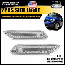 Clear Lens Side Repeater Light Reflector For 2011-2016 MINI Cooper R61 Paceman