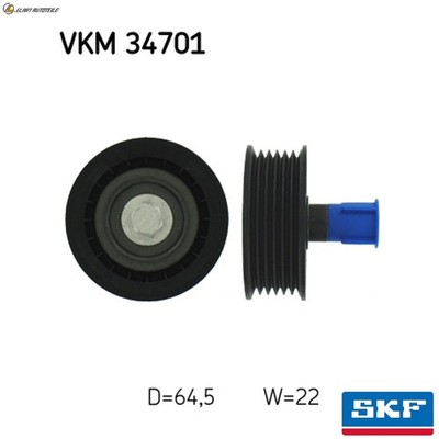 UMLENKFÜHRUNGSROLLE KEILRIPPENRIEMEN VKM 34701 FÜR PEUGEOT MANAGER/Van/Bus 2.2L