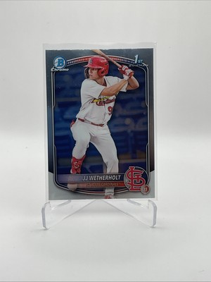 2025 Bowman JJ WETHERHOLT 1st Bowman Chrome RC #BCP-22 Cardinals 