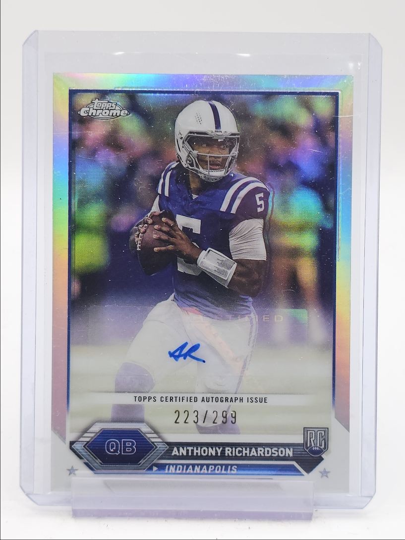 ANTHONY RICHARDSON 2023 TOPPS CHROME REFRACTOR COMPOSITE RC AUTO /299 Q5996