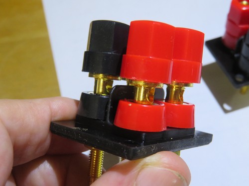 Pioneer SX-990 & Others speaker connector Convertion Blocks. to Banana style