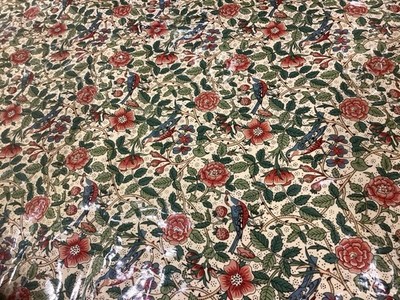 Vintage Liberty Wachstuch Wachshaut großer Stoffrest Bruyèreholz
