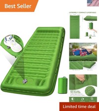 Luxury 5-Inch Thick Inflatable Air Mattress with Pillow - Perfect for Camping