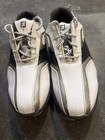 FootJoy Men’s Spiked Golf Shoes Leather Lace-Up Low Top White/Black/Gray — photo 3