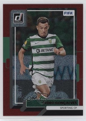 2022-23 Panini Donruss Red 74/99 Pedro Goncalves #123 0i7k