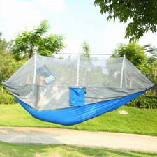 Camping Hammock, Portable Double Hammock with Net,600lbs Load 2 Persons Hammock