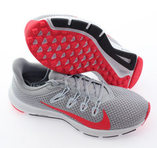 NIB / Nike QUEST 2 CI3803-001 Wolf Grey/Orbit Red RUNNING SHOES - 6 / 36.5