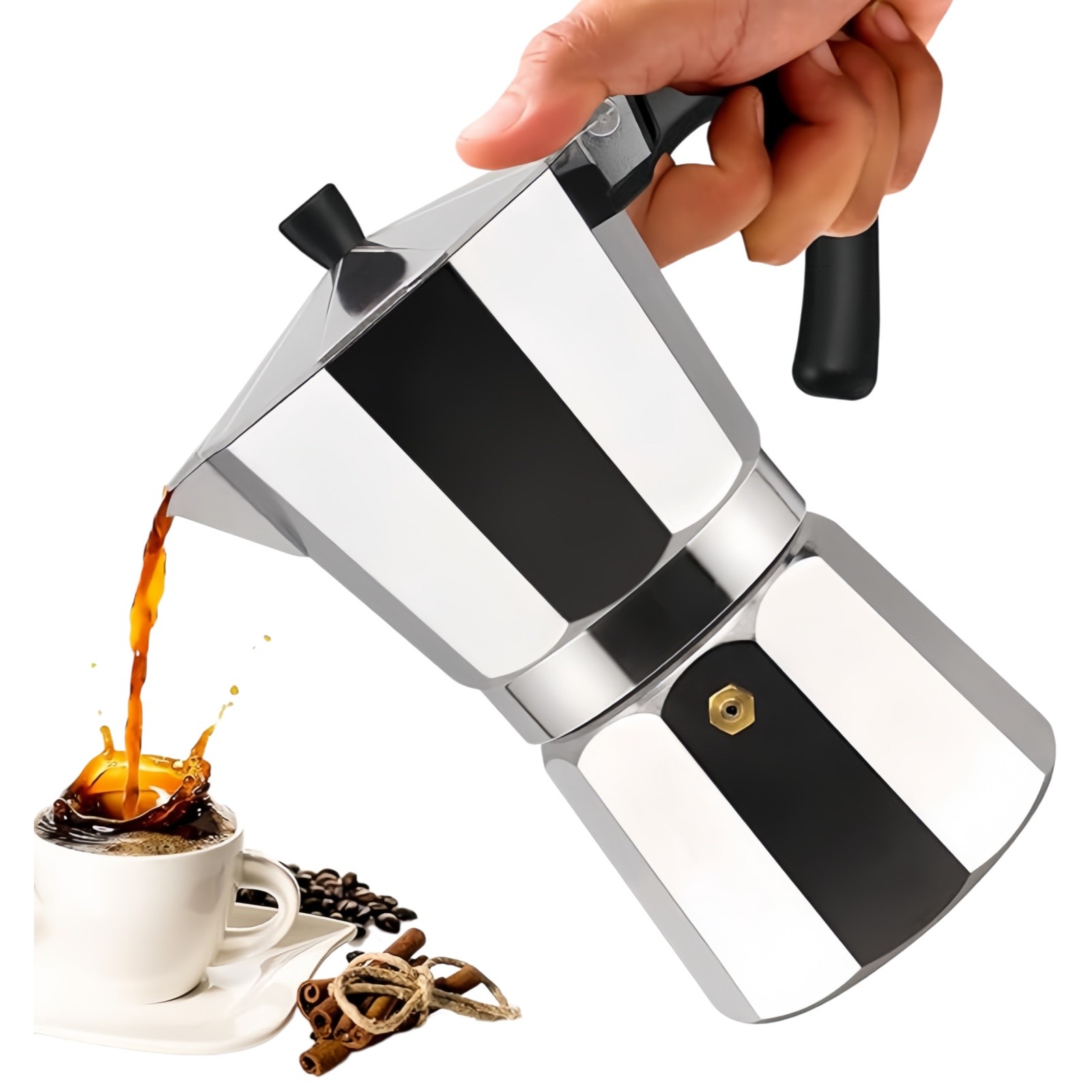 100ML Aluminum Italian Stovetop Espresso Maker Coffee Percol