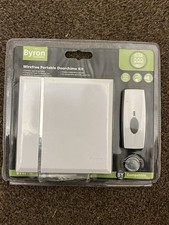 Image of Byron Wireless Battery-Powered Door Chime Kit White