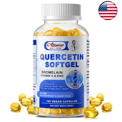 Quercetin 1000MG with Bromelain & Zinc -Immune Support Supplement 120ct