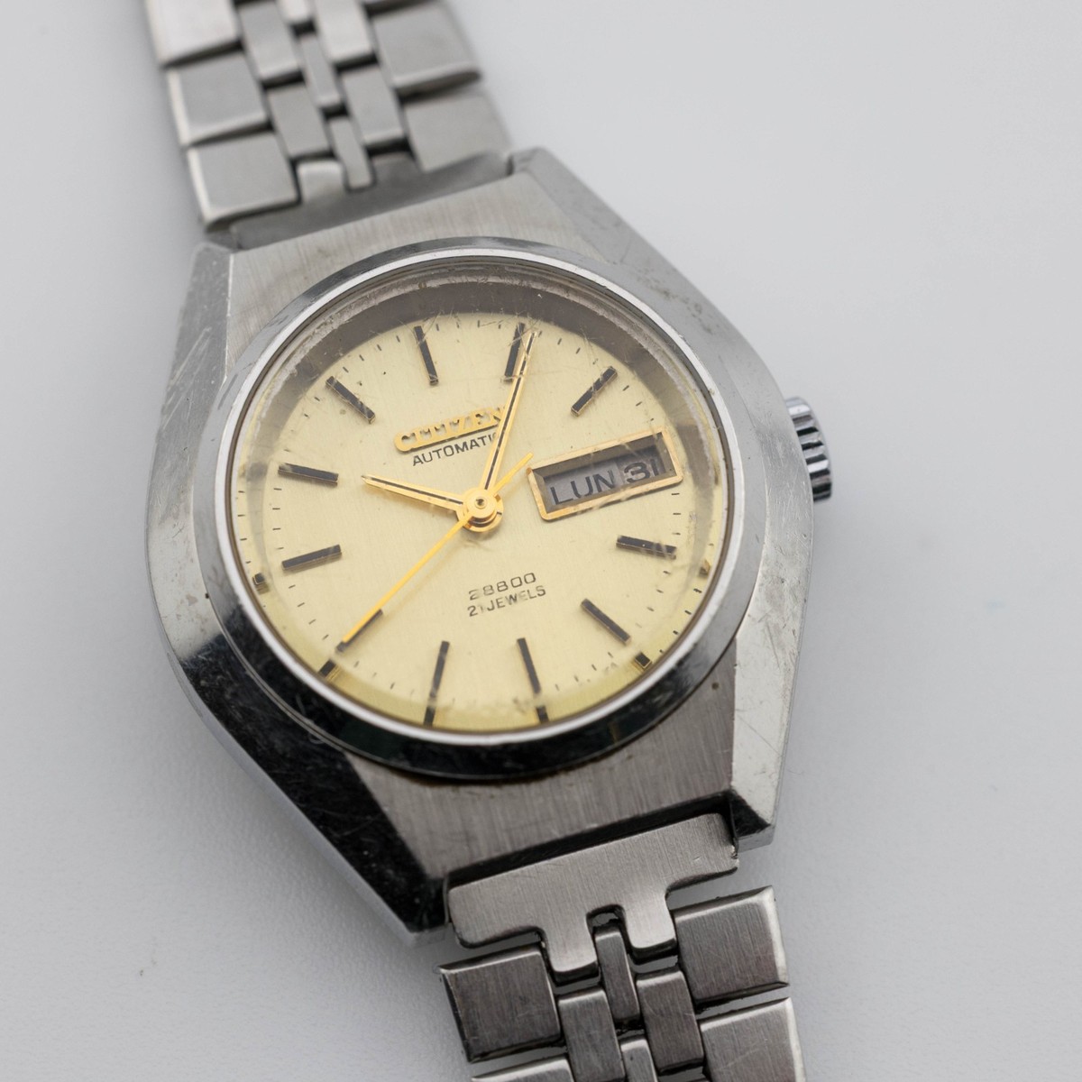 Vintage Citizen Automatic GN-4W-S 21 Jewels St. Steel Women's