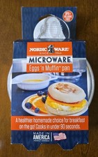 NEW Nordic Ware Eggs 'N Muffin Pan Microwave Breakfast Cookware Made in USA