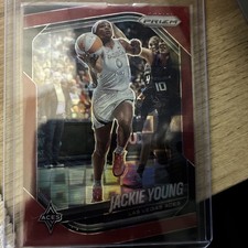 2025 Panini Prizm WNBA Jackie Young #23 Red Pandora /199 ACES