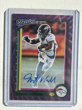 2022 Panini Classics Purple Signatures Javonte Williams #33 /15 Broncos NFL