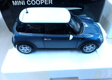 KYOSHO Original 1/18 Mini Cooper Blue Diecast Model