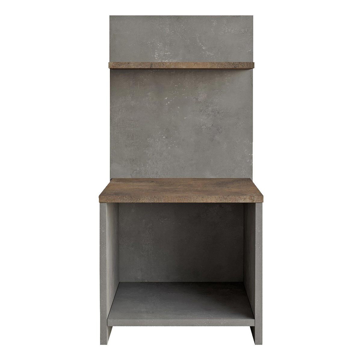 Table de chevet design anthracite 90cm Darla pour grand lit double