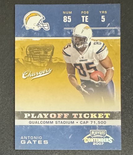 Antonio Gates #81 2007 Playoff Contenders card