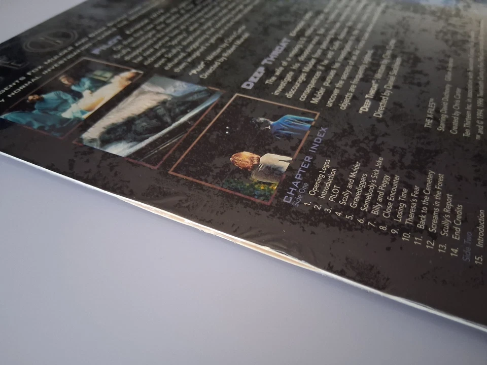 The X Files Laserdisc NEW FACTORY SEALED Pilot 1X79 / Deep Throat 1X01 w/ Card - Image 3 of 4