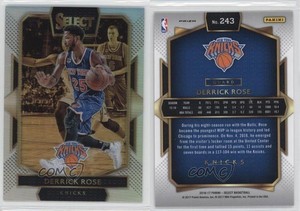 2016-17 Panini Select Courtside Silver Prizm Derrick Rose #243