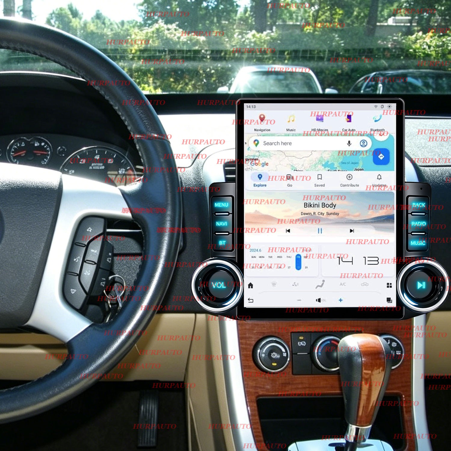 9.7''ANDROID 15 FOR CHEVROLET EQUINOX 2005-2009 CARPLAY CAR STEREO RADIO GPS NAV