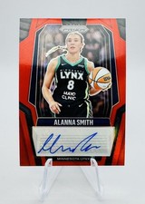 2025 Panini Prizm WNBA Alanna Smith #SG-AS Red Prizm Autograph /99 Lynx