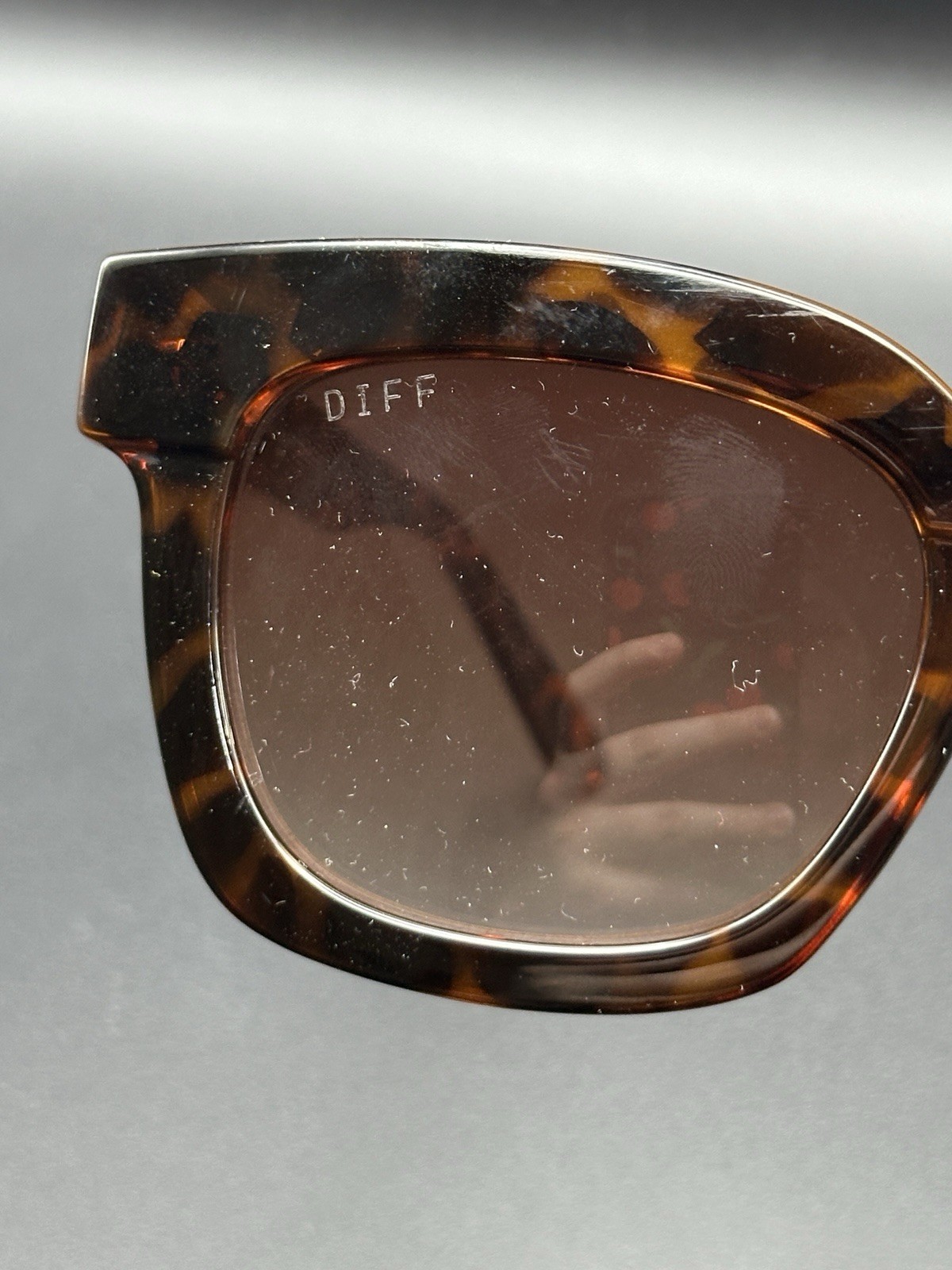 DIFF Eyewear Carson Polarized Tortoise Acetate Su… - image 2