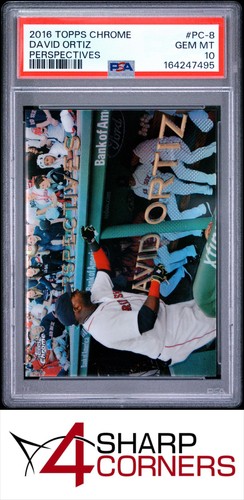 2016 TOPPS CHROME PERSPECTIVES #PC-8 DAVID ORTIZ HOF PSA 10