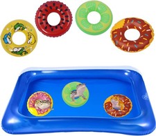 Lizard Bath Pool Collar Rings Set Inflatable Reptile Bathing Swimming Pool