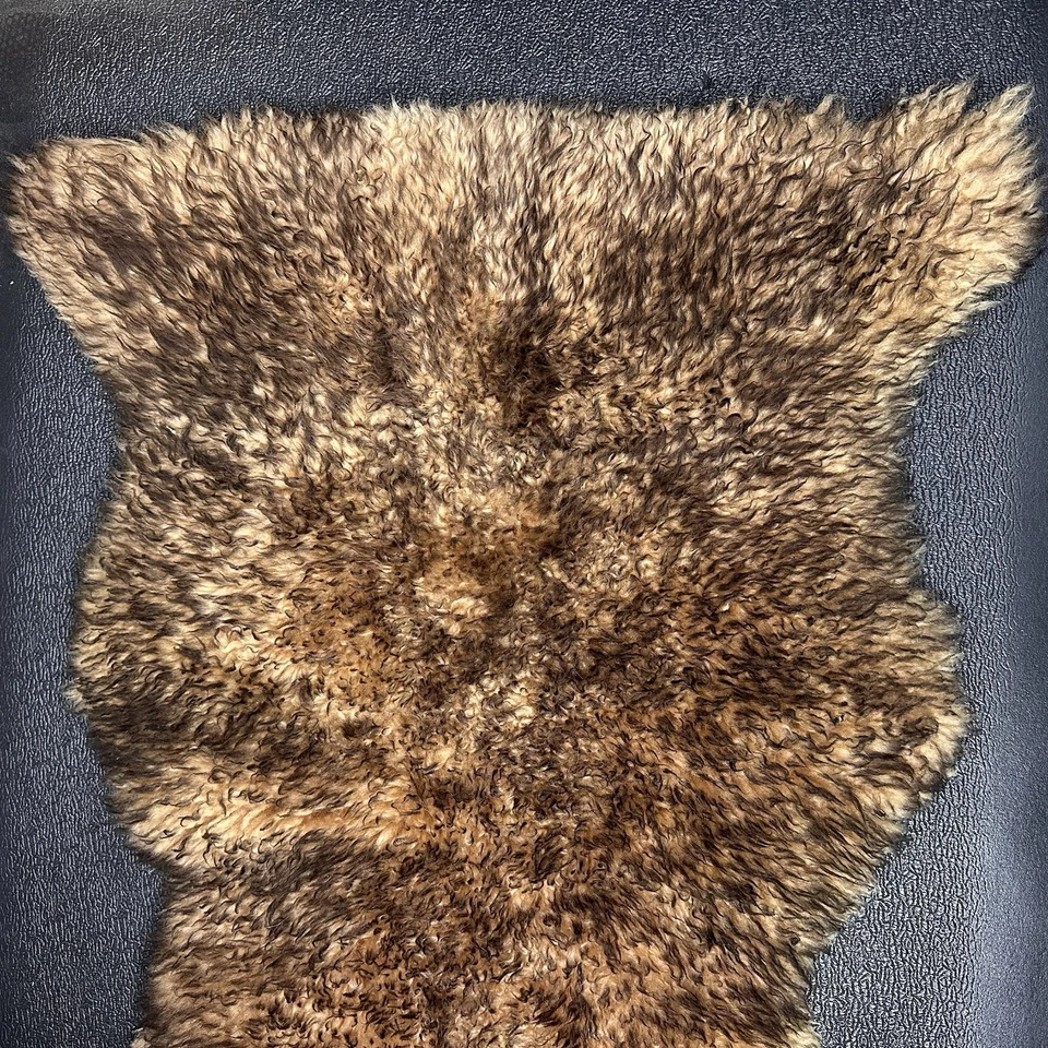 OVERLAND Australian Sheepskin Rug Throw Brown Soft - Image 2 of 4