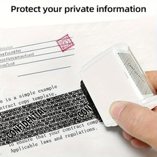 Long-Lasting High-Quality Practical Secure Handy Privacy Protection Roller Stamp