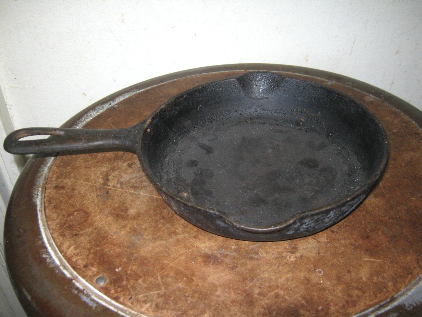 Vintage Griswold Cast Iron Egg Skillet 7" Double Spouts Erie PA