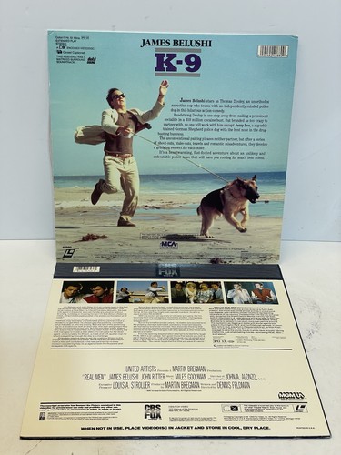 Real Men And K-9 X2 LASERDISC Movie Lot In Very Good Condition James Jim Belushi - Picture 4 of 10