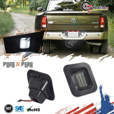 For 2003-2018 Dodge RAM 1500 2500 3500 White LED Bulb License